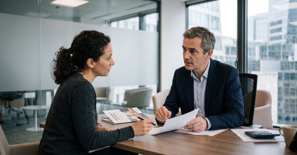 Assurance vie fiscalité : contrat et documents financiers sur un bureau moderne – assurance vie fiscal